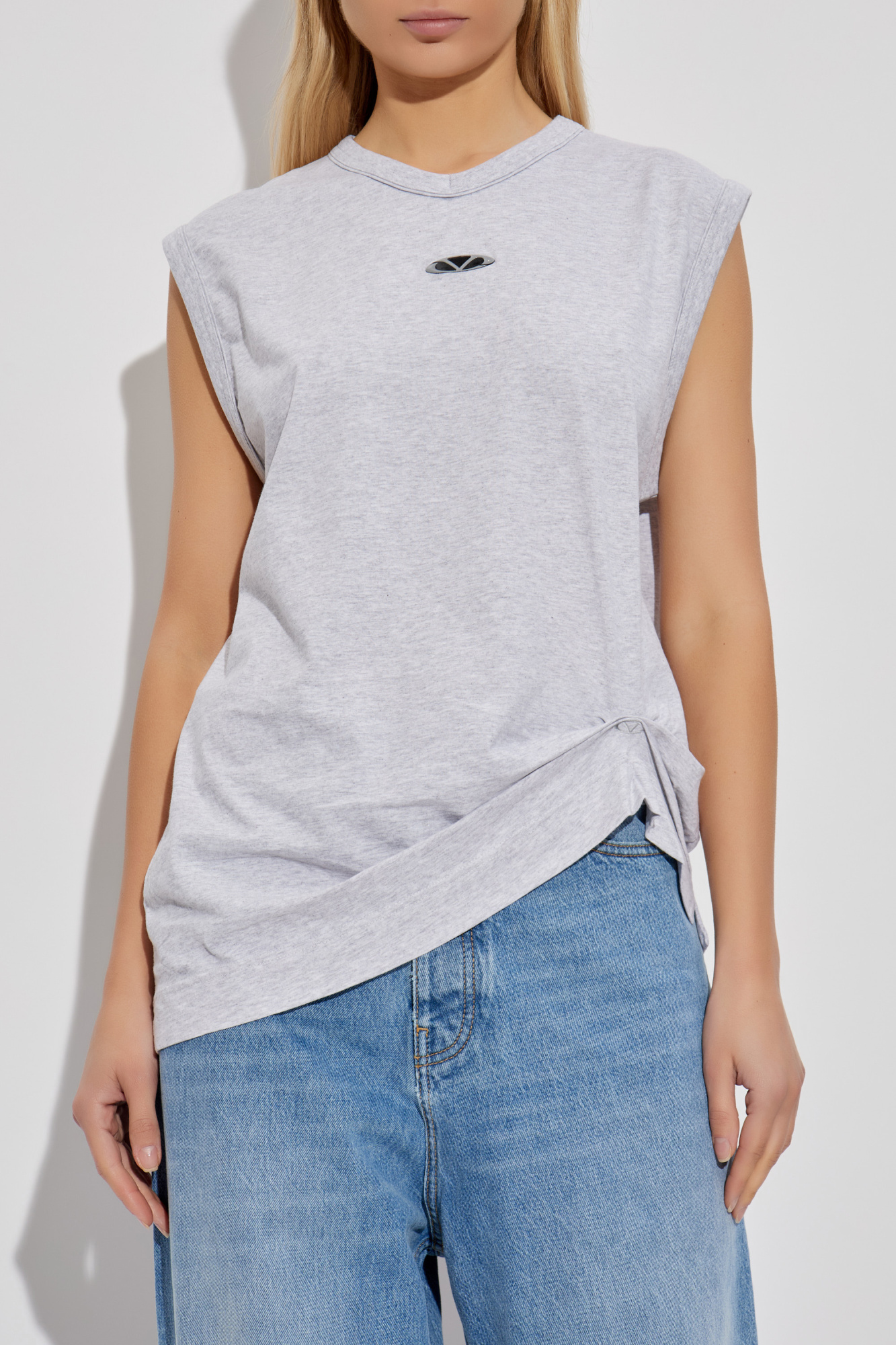 VETEMENTS I'm Perfect You Adjust クリスタル コットン Tシャツ Black 'I'm Perfect You Adjust' Regular T-shirt by VETEMENTS